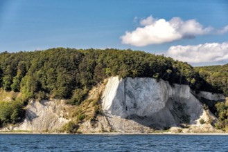 Famous chalk cliffs on the coast of Rügen in Batlic Sea in Germany