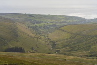 View of the Landscape from Snaefell, Ayre, Isle of Man
