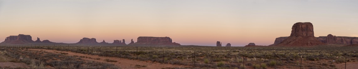 Sunset over famous Monument Valley, Navajo Nation, USA