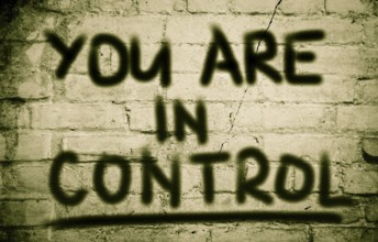 You Are In Control Concept