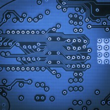 Microchip close up background for technology design