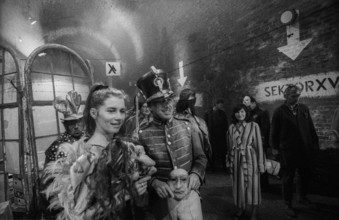 Germany, Berlin, 18.10.1991, shooting of the film The Visitor, in the cellar of the former brewery