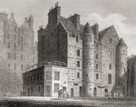 The Old Tolbooth, Edinburgh, Scotland, 19th century, Views in Edinburgh by J. & H. S. Storer