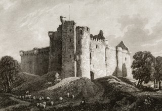 Glamis Castle, Glamis, Angus, Schottland, Großbritannien, 19.