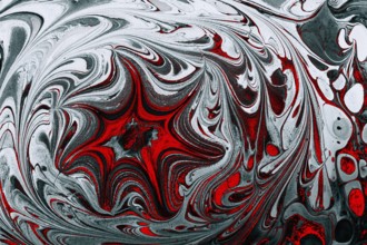 Ebru marble conch effect surface pattern design for print