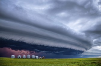 Prairie Storm Clouds in Saskatchewan Canada Rural