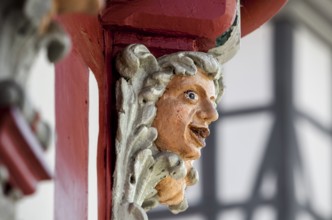 Fully plastic carvings, Steinstrasse, Duderstadt, Lower Saxony, Germany