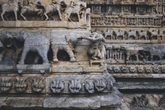 Jagdish Temple, Wall carving detail in Udaipur, India