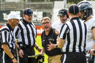 ELF/ Game : Munich Ravens at Stuttgart Surge on Aug. 13. 2023, in the Gazi Stadium, Stuttgart,