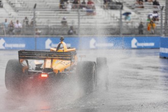 INDYCAR Series driver, FELIX ROSENQVIST (6) of Varnamo, Sweden, travels through the turns during a