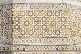 Tomb of I'timad-ud-Daulah, Mirza Ghiyas Beg, a high official in the Mughal Empire. Surrounded by