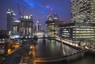 London, United Kingdom 05 March 2018: Modern office building in the Canary Wharf financial centre