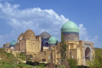 Complex of mausoleums Shahi Zinda in Samarkand, Uzbekistan