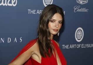 Emily Ratajkowski at the Art Of Elysium's 12th Annual Heaven Celebration held at the Private Venue