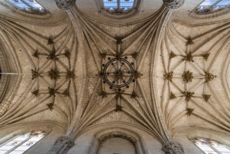Toledo, Spain, December 6, 2019: Interior view of the church of the Monastery of San Juan de los