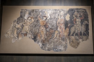 Seven deadly sins, Sieso wall paintings, 16th century, fresco torn off and transferred to canvas,