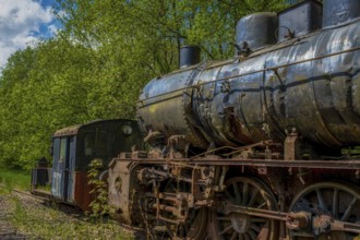 Old historic railway vehicles in Germany