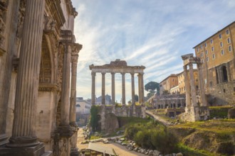 Forum romanum in rome panorama