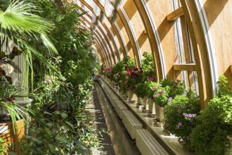 Moscow, Russia, May 5, 2018: Orangery in the museum and park reserve Tsaritsyno. Moscow, Russia