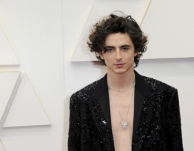 Timothée Chalamet at the 94th Annual Academy Awards held at the Dolby Theatre in Los Angeles, USA