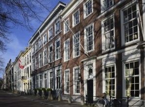 Historical Buildings in the Old Town of The Hague, the Capital of the Netherlands