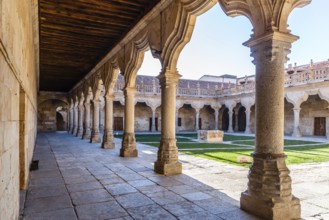 Salamanca, Spain, January 14, 2022: The University of Salamanca. The oldest university in Spain.