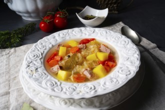 Kapusniak delicious Polish sauerkraut soup