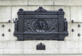 LONDON, UK, MARCH 11 : National Submariner's War Memorial on Thames Embankment in London on March