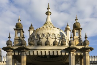 BRIGHTON, EAST SUSSEX, UK. MARCH 06. View of the Royal Pavilion in Brighton, East Sussex on March 6