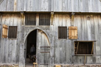 The reconstructed medieval house, Nienover, Bodenfelde, Lower Saxony, Germany