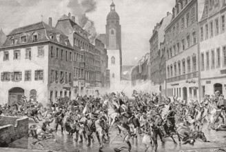 Napoleon's flight through Leipzig, 1813, Battle of the Nations