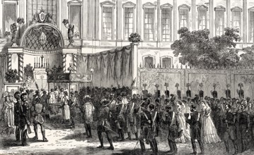 A Jesuit procession at Paris, France, 19th century
