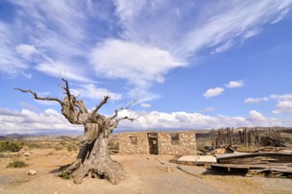 View of the Desert Tabernas in Almeria Province Spain