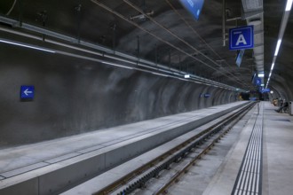 The Underground Railroad Station Tunnel Highest Up in Europe 3454 Meters Up in Jungfraujoch,