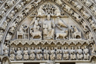 Detail of cathedral in milan italy