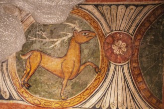 Rampant deer, Abse of Santa María de Taüll, 12th century, Church of Santa María de Taüll, Boí