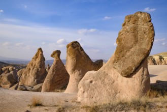 Imaginary Valley, a valley full of unique rock formations in Cappadocia, Turkey