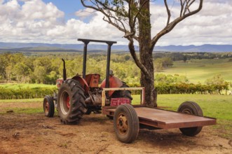 Farm machinery in the Mount View Region of the Hunter Valley, Cessnock, NSW, Australia
