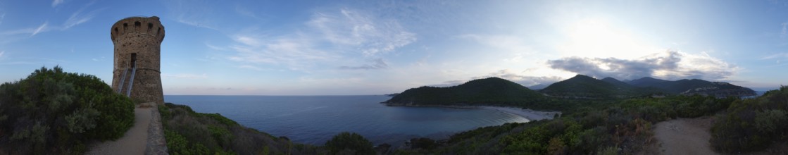 360 degree panorama Fautea, Corsica