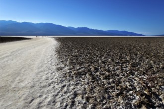 Road to Death valley and mountains in the distance