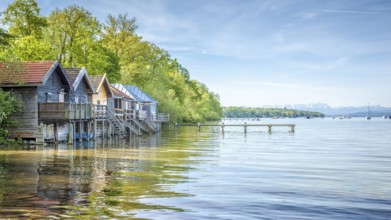 A hdr image of the Ammer Lake at Stegen Bavaria Germany