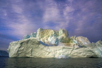 Greenland Ilulissat glaciers at fjord Disco Bay West Greenland