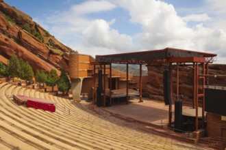 Famous Historic Red Rocks Amphitheater near Denver, Colorado