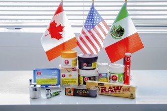 Calgary, Alberta, Canada. Sep 18, 2020. Canadian legal cannabis popular brands of marijuana weed