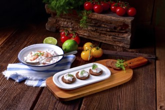 Rustic crab salad