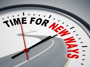 An image of a nice clock with time for new ways