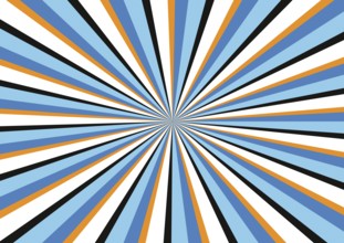 Radiant background in blue and orange tones