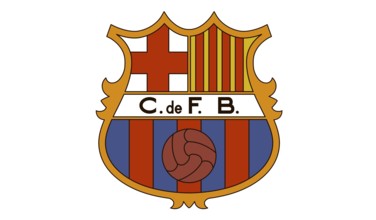 Barcelona Logo 1949, Soccer, Old Logo from 1949