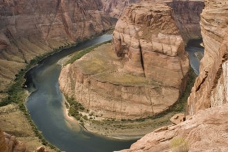 An abrupt bend of the river Colorado in state of Utah in the USA