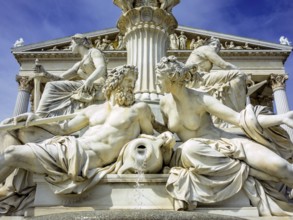 The Austrian Parliament in Vienna. Seat of the government